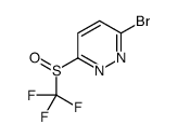 3-Bromo-6-[(trifluoromethyl)sulfinyl]pyridazine结构式