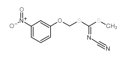 METHYL [(3-NITROPHENOXY)METHYL]CYANOCARBONIMIDODITHIOATE Structure