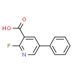 2-Fluoro-5-phenylpyridine-3-carboxylic acid结构式
