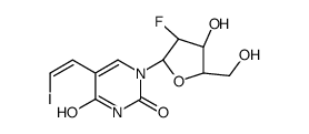 5-(2-iodovinyl)-1-(2'-fluoro-2'-deoxyuridine) structure