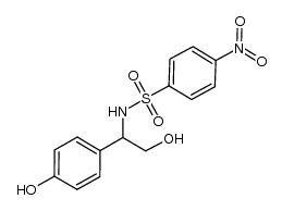 N-[2-hydroxy-1-(4-hydroxy-phenyl)-ethyl]-4-nitrobenzenesulfonamide Structure