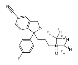 (S)-Citalopram N-oxide hydrochloride结构式