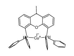 Iodo[4,5-bis(diphenylphosphino)-9,9-dimethylxanthene]copper(I) structure