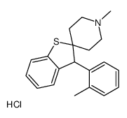 1'-methyl-3-(2-methylphenyl)spiro[3H-1-benzothiophene-2,4'-piperidine],hydrochloride结构式