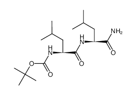 Boc-L-leucyl-L-leucineamide结构式