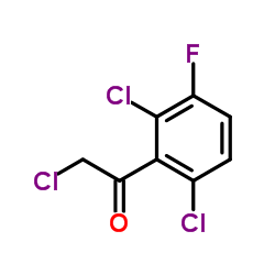 2-氯-1-(2,6-二氯-3-氟苯基)乙烷-1-酮结构式