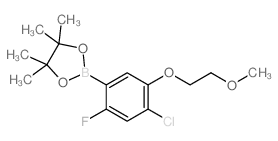 2-(4-Chloro-2-fluoro-5-(2-methoxyethoxy)phenyl)-4,4,5,5-tetramethyl-1,3,2-dioxaborolane Structure