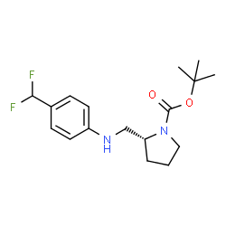 (R)-1-BOC-2-([(4-TRIFLUOROMETHYL-PHENYL)-AMINO]-METHYL)-PYRROLIDINE Structure