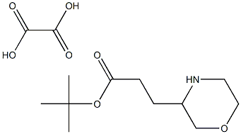 tert-Butyl 3-morpholin-3-yl-propionate oxalate Structure