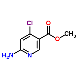 Methyl 6-amino-4-chloronicotinate structure