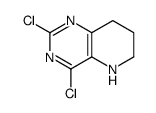 2,4-dichloro-5,6,7,8-tetrahydropyrido[3,2-d]pyrimidine结构式