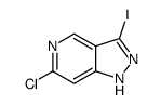 6-CHLORO-3-IODO-1H-PYRAZOLO[4,3-C]PYRIDINE structure