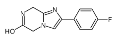 2-(4-fluorophenyl)-7,8-dihydro-5H-imidazo[1,2-a]pyrazin-6-one结构式