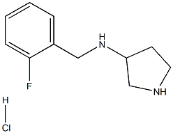 n-(2-fluorobenzyl)pyrrolidin-3-amine hydrochloride Structure