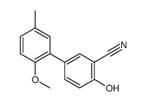 2-hydroxy-5-(2-methoxy-5-methylphenyl)benzonitrile结构式