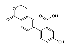 5-(4-ethoxycarbonylphenyl)-2-oxo-1H-pyridine-4-carboxylic acid结构式