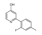 2-(2-fluoro-4-methylphenyl)-1H-pyridin-4-one结构式