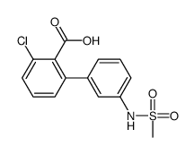 2-chloro-6-[3-(methanesulfonamido)phenyl]benzoic acid结构式