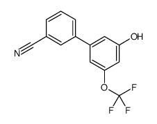 3-[3-hydroxy-5-(trifluoromethoxy)phenyl]benzonitrile Structure