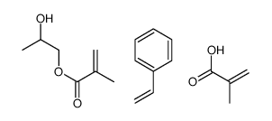 2-hydroxypropyl 2-methylprop-2-enoate,2-methylprop-2-enoic acid,styrene结构式