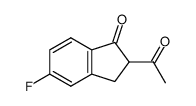 2-acetyl-5-fluoroindan-1-one结构式