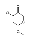 2H-Pyran-3(6H)-one,4-chloro-6-methoxy-结构式