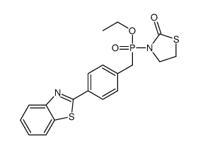 3-[[4-(1,3-benzothiazol-2-yl)phenyl]methyl-ethoxyphosphoryl]-1,3-thiazolidin-2-one Structure