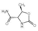 4-Oxazolidinecarboxamide,5-methyl-2-oxo-,(4S-trans)-(9CI) Structure