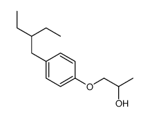 1-[4-(2-ethylbutyl)phenoxy]propan-2-ol结构式