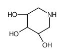 (3S,5S)-piperidine-3,4,5-triol Structure