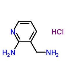 3-(aminomethyl)pyridin-2-amine hydrochloride结构式