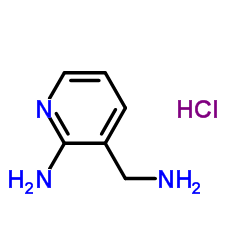 3-(aminomethyl)pyridin-2-amine hydrochloride structure