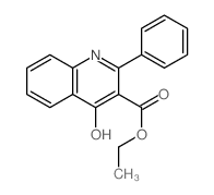 4-羟基-2-苯基喹啉-3-羧酸乙酯结构式
