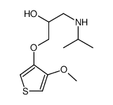 1-(4-methoxythiophen-3-yl)oxy-3-(propan-2-ylamino)propan-2-ol结构式