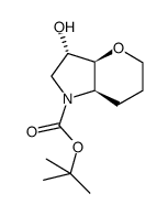 RAcemic-(3S,3aS,7aR)-tert-butyl 3-hydroxyhexahydropyrano[3,2-b]pyrrole-1(2H)-carboxylate Structure