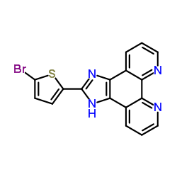 2-(5-Bromo-2-thienyl)-1H-imidazo[4,5-f][1,10]phenanthroline Structure