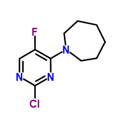 1-(2-Chloro-5-fluoro-4-pyrimidinyl)azepane Structure