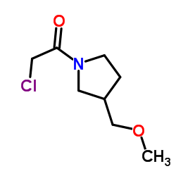 2-Chloro-1-[3-(methoxymethyl)-1-pyrrolidinyl]ethanone Structure