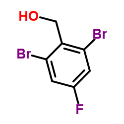 (2,6-Dibromo-4-fluorophenyl)methanol Structure