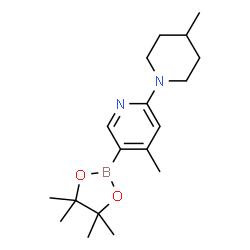 4-Methyl-2-(4-Methylpiperidin-1-yl)-5-(4,4,5,5-tetramethyl-1,3,2-dioxaborolan-2-yl)pyridine picture