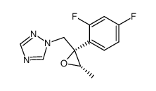 (2S,3S)-2-(2,4-difluorophenyl)-3-methyl-2-(1H-1,2,4-triazol-1-yl)methyloxirane结构式