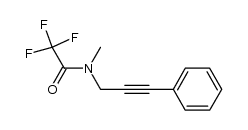 2,2,2-trifluoro-N-methyl-N-(3-phenylprop-2-ynyl)acetamide结构式