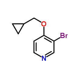 3-Bromo-4-(cyclopropylmethoxy)pyridine Structure