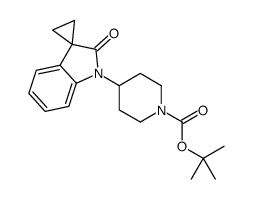 tert-butyl 4-(2'-oxospiro[cyclopropane-1,3'-indole]-1'-yl)piperidine-1-carboxylate Structure