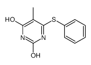 5-methyl-6-phenylsulfanyl-1H-pyrimidine-2,4-dione Structure