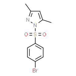 1-((4-bromophenyl)sulfonyl)-3,5-dimethyl-1H-pyrazole结构式