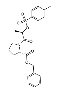 N-((2R)-2-(4-Toluenesulfonyloxy)propionyl)-L-proline Benzylester结构式