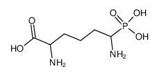 2,6-diamino-6-phosphonohexanoic acid结构式