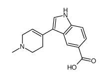 3-(1-methyl-3,6-dihydro-2H-pyridin-4-yl)-1H-indole-5-carboxylic acid Structure