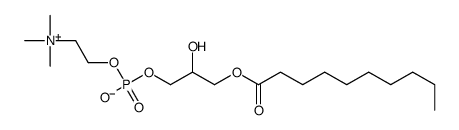 (3-decanoyloxy-2-hydroxypropyl) 2-(trimethylazaniumyl)ethyl phosphate Structure